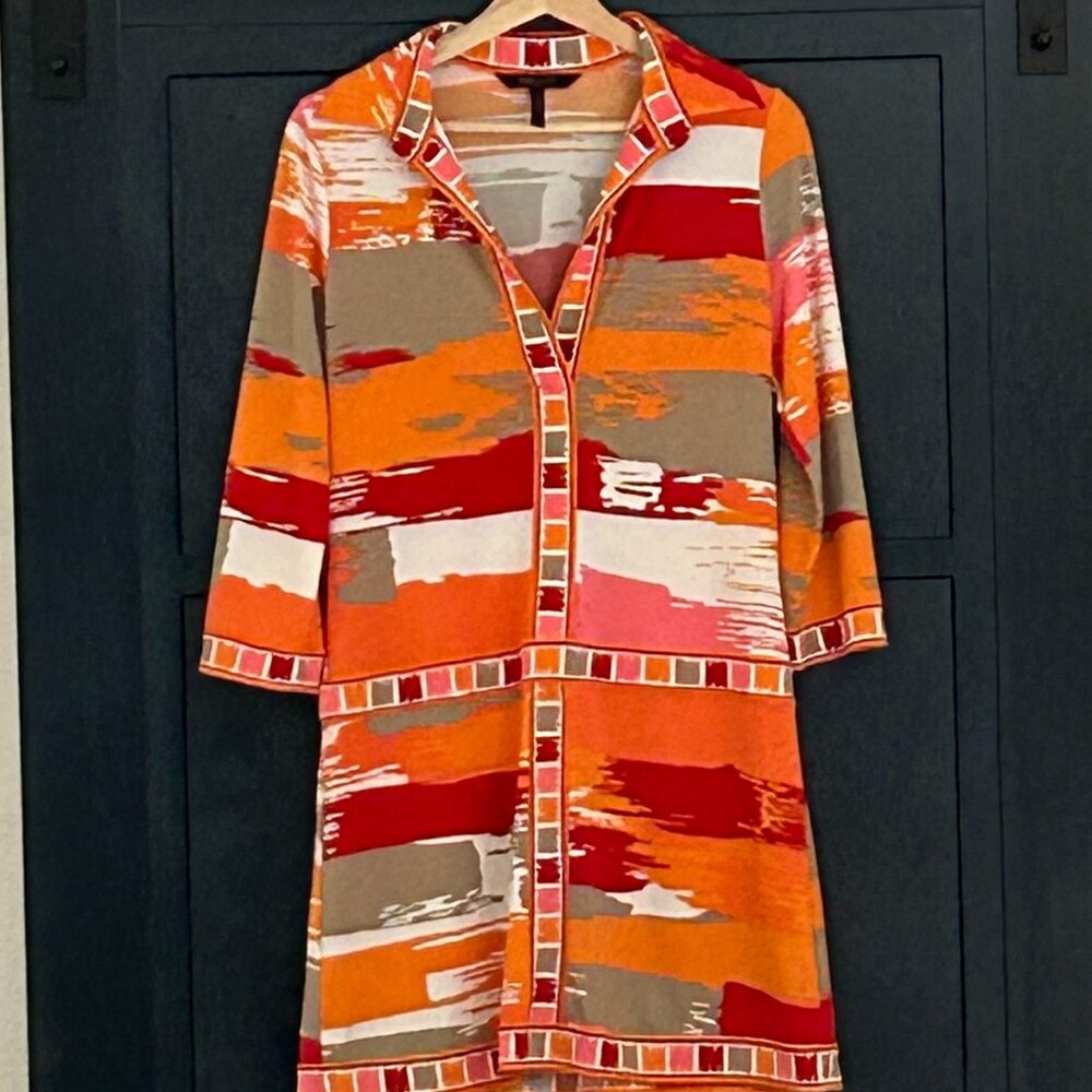Max Azria Casual Abstract Print Tunic Dress, Size S